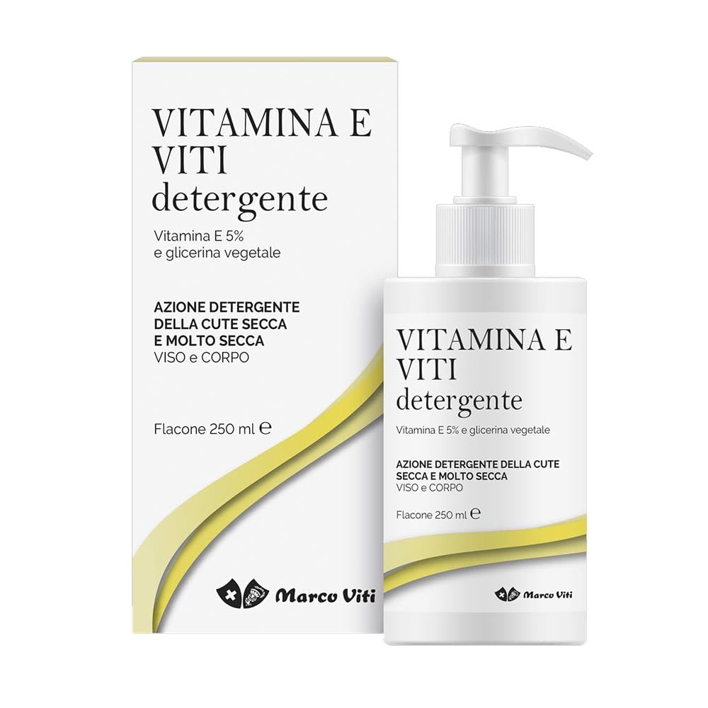 Marco Viti Vitamina E Viti - Detergente per cute Secca Viso e Corpo, 250ml