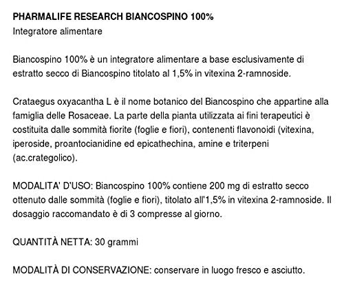 Pharmalife Biancospino 100%, 60 Compresse