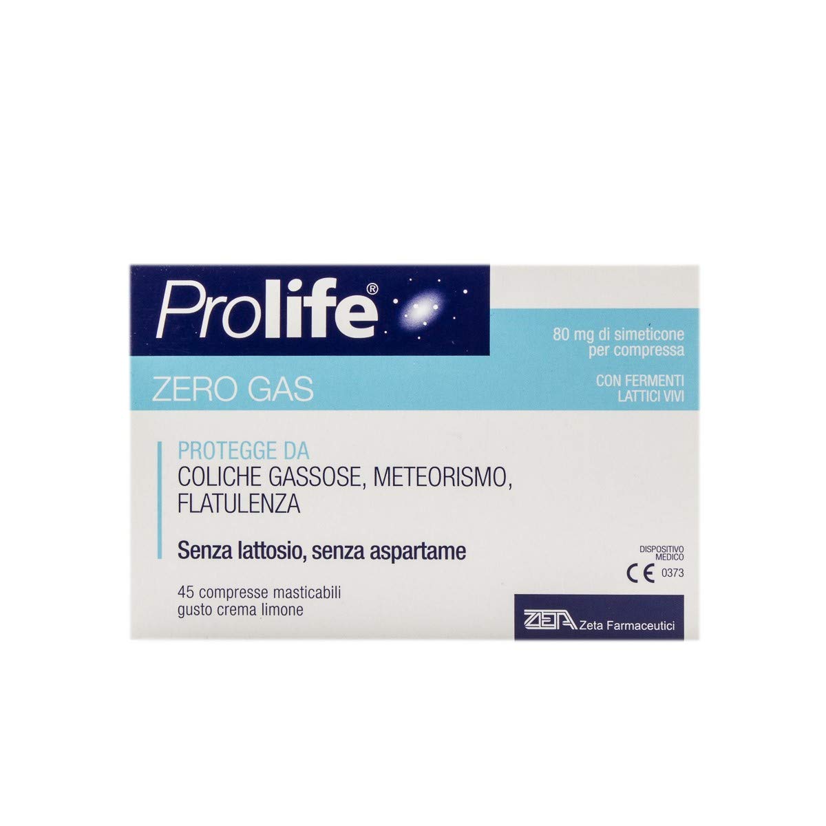 Prolife Simeticone e Probiotici (Fermenti Lattici Vivi), 500 gr