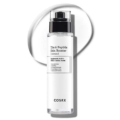 COSRX 6X Peptide Collagen Booster Toner Serum 150mL/5.07 Fl.Oz, Essenza viso potenziatrice del rinnovamento cutaneo, Niacinamide e Acido Ialuronico per tutti i tipi di pelle, skincare coreana