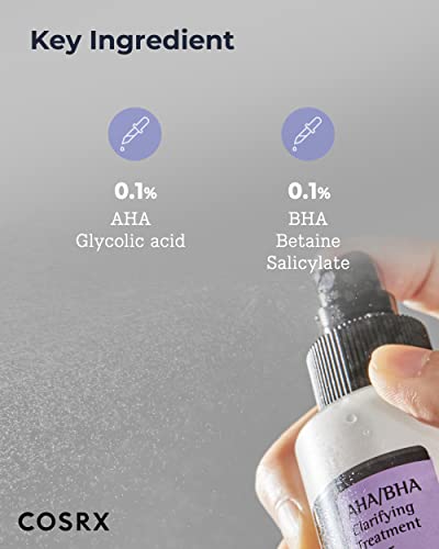 COSRX AHA/BHA Clarifying Treatment Toner | AHA/BHA Chiarificatore Trattamento Tonico spray esfoliante viso per punti bianchi, pori e pelle irregolare, 5.07 fl.oz / 150ml