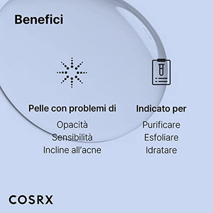 COSRX AHA/BHA Clarifying Treatment Toner | AHA/BHA Chiarificatore Trattamento Tonico spray esfoliante viso per punti bianchi, pori e pelle irregolare, 5.07 fl.oz / 150ml