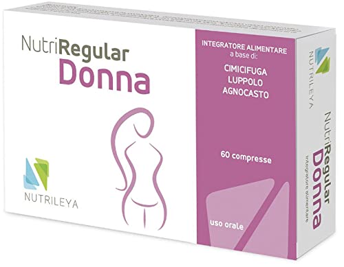 Integratore per Menopausa, Ciclo e Squilibri, 60 cps - Favorisce il Rilassamento - Riduce Sbalzi Temperatura - Aiuta a controllare l’Aumento Peso e Umore - Cimicifuga, Agnocasto, Luppolo