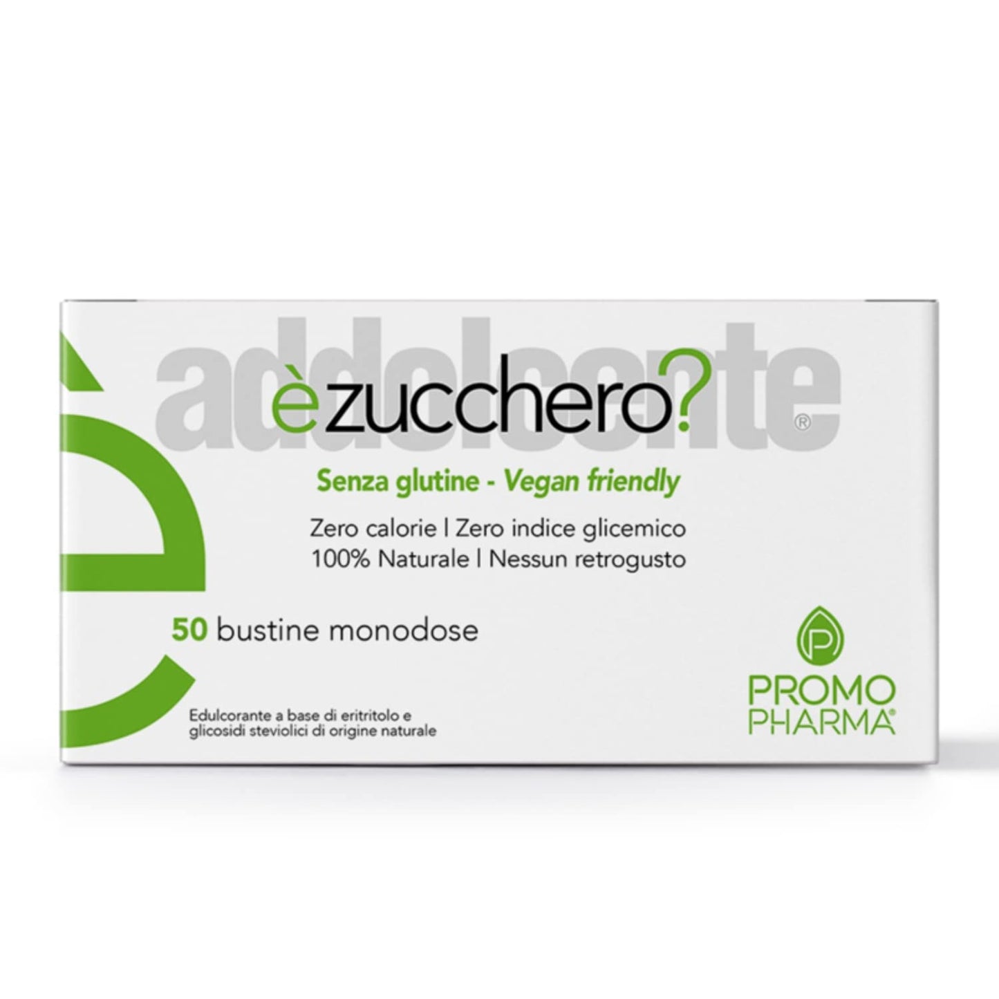 PromoPharma èZucchero? - Dolcificante - Eritritolo, Sostituto Naturale dello Zucchero - 50 stick pack da 3 g