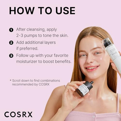 COSRX 6X Peptide Collagen Booster Toner Serum 150mL/5.07 Fl.Oz, Essenza viso potenziatrice del rinnovamento cutaneo, Niacinamide e Acido Ialuronico per tutti i tipi di pelle, skincare coreana