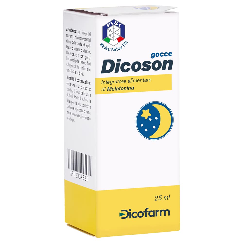 Dicofarm Dicoson Gocce 25 ml - Integratore Alimentare di Melatonina