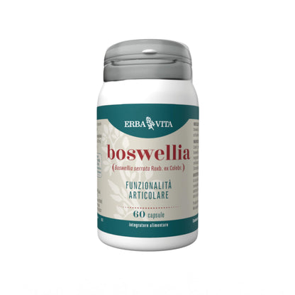 ERBA VITA Integratore Alimentare di Boswellia- 60 Capsule - Favorisce la funzionalità articolare e il benessere del sistrema digerente, 60 unità, 1