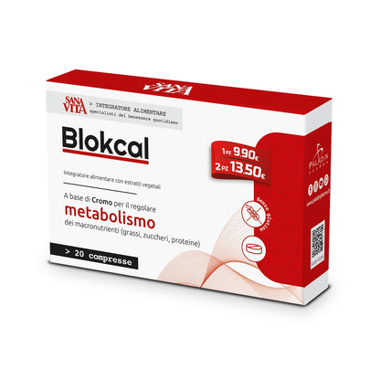 SANAVITA BLOKCAL 20 COMPRESSE INTEGRATORE PER METABOLISMO 50035