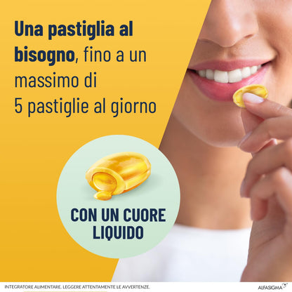 NEOBOROCILLINA Propolmielee, Integratore Alimentare per il benessere della Gola, 16 Pastiglie, Gusto Limone e Miele