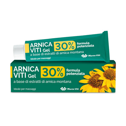Arnica Viti - Gel Forte, 100 ml, Lenitivo con Arnica Montana al 30%, Sollievo Rapido per Dolori Muscolari e Articolari, Senza Parabeni