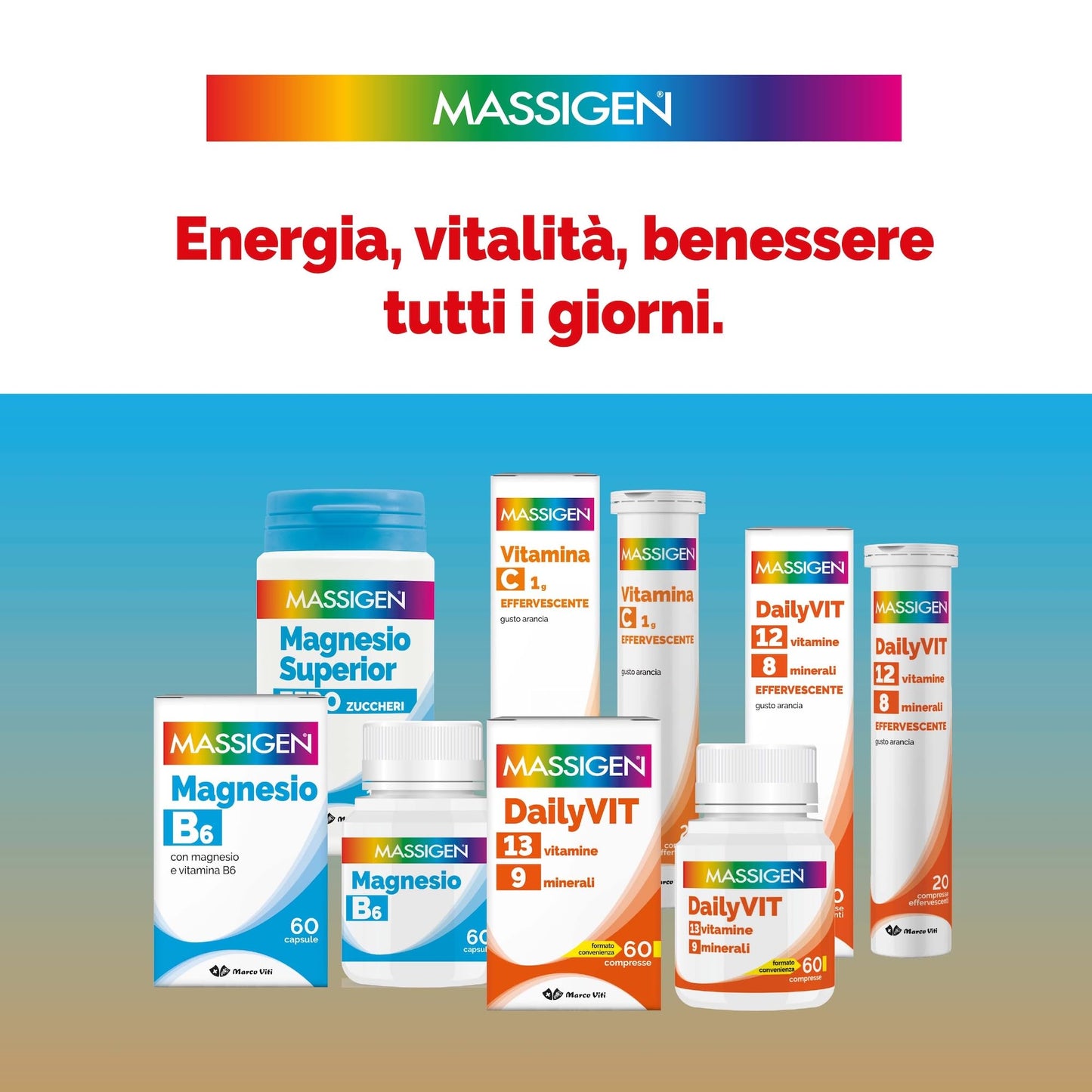 DailiVIT+ - Integratore Multivitaminico, con 13 Vitamine e 9 Minerali, Supporto Energetico e Immunitario, perfetto per Stanchezza e Recupero Fisico, 60 Compresse da 1.2 g