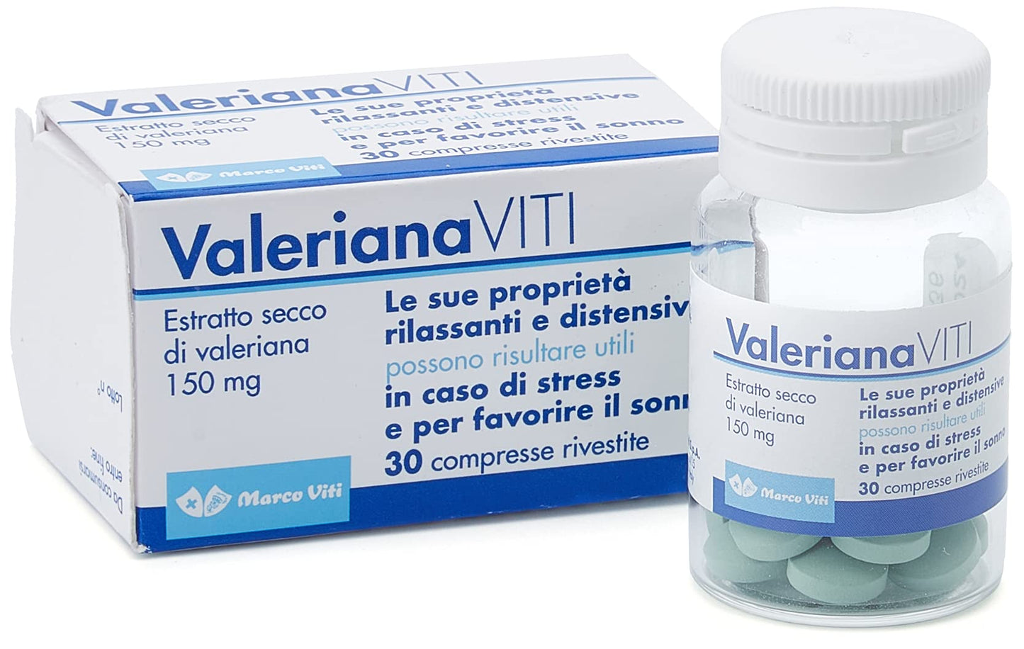 Marco Viti Vvso013 Valeriana Viti, 30 Compresse da 150mg, 30 unità, 1