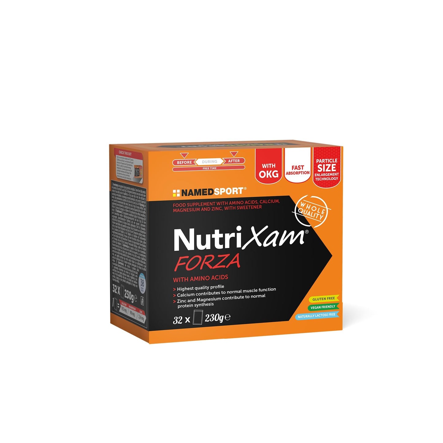 Nutriresearch Nutrixam Forza 32 Bustine Named Aminoacidi con Calcio, Magnesio e Zinco