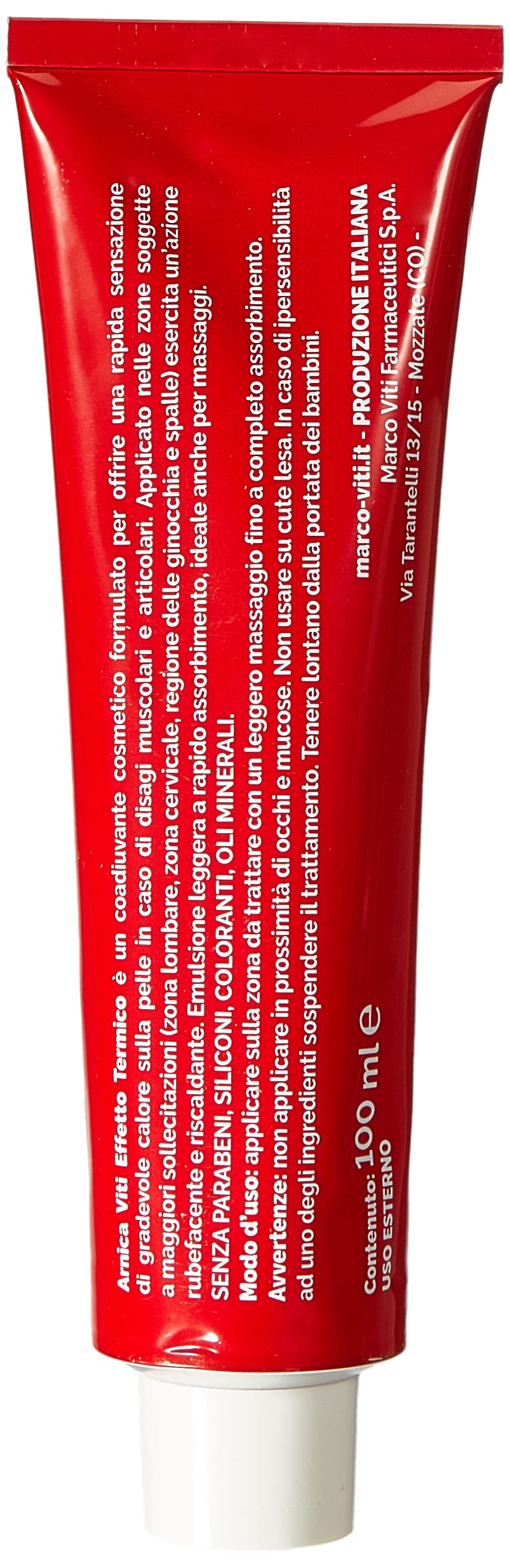 Marco Viti Farmaceutici Arnica Crema Effetto Termico, Multicolore, 100 Millilitri