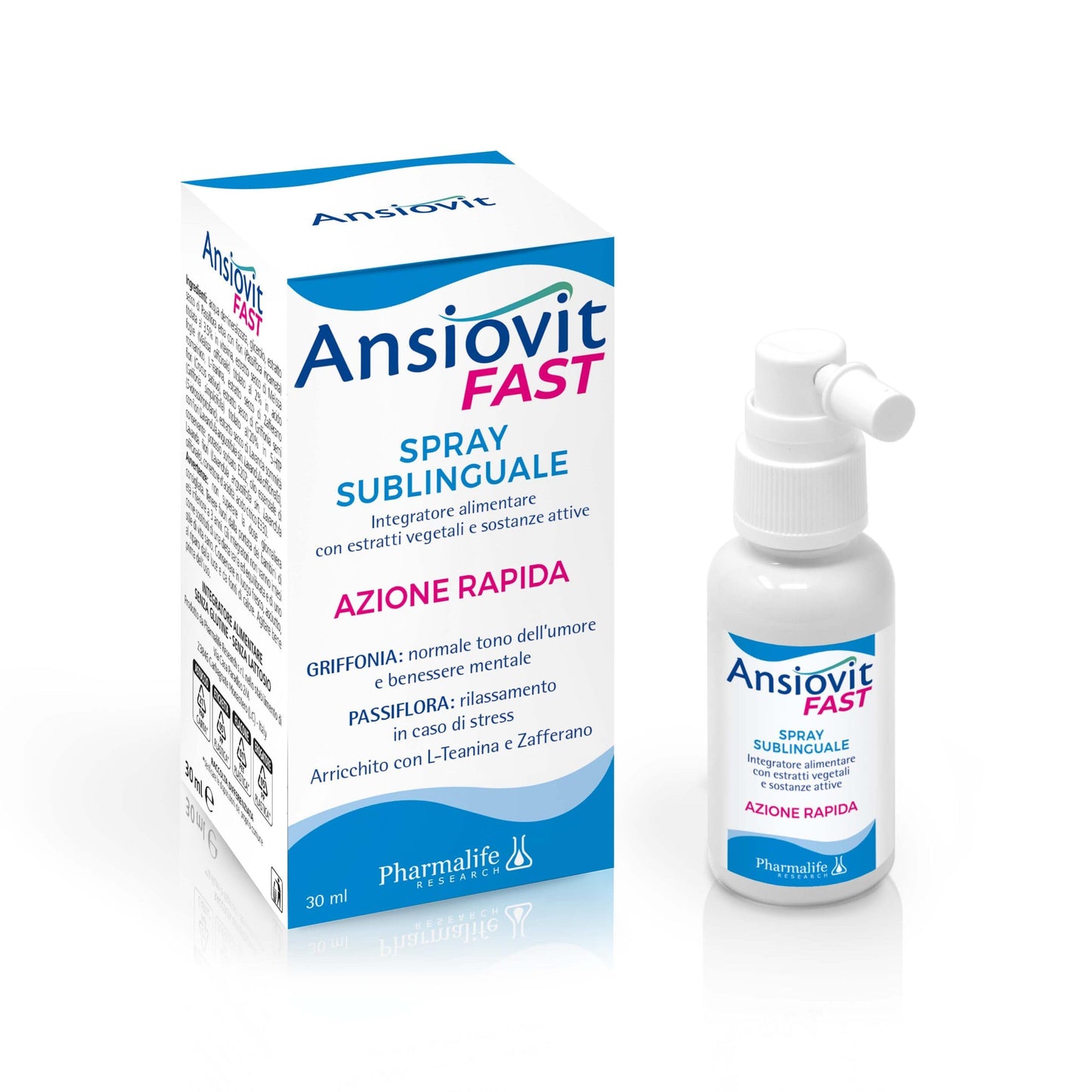 Ansiovit Fast spray Sublinguale Azione rapida 30 ml