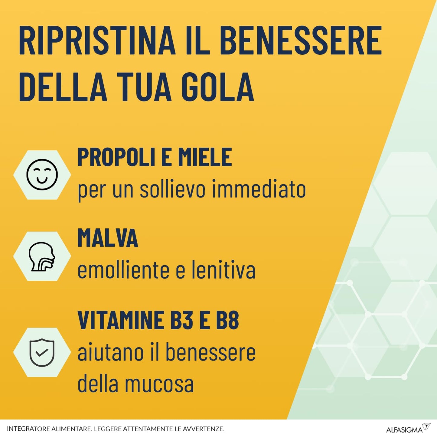 NEOBOROCILLINA Propolmielee, Integratore Alimentare per il benessere della Gola, 16 Pastiglie, Gusto Limone e Miele