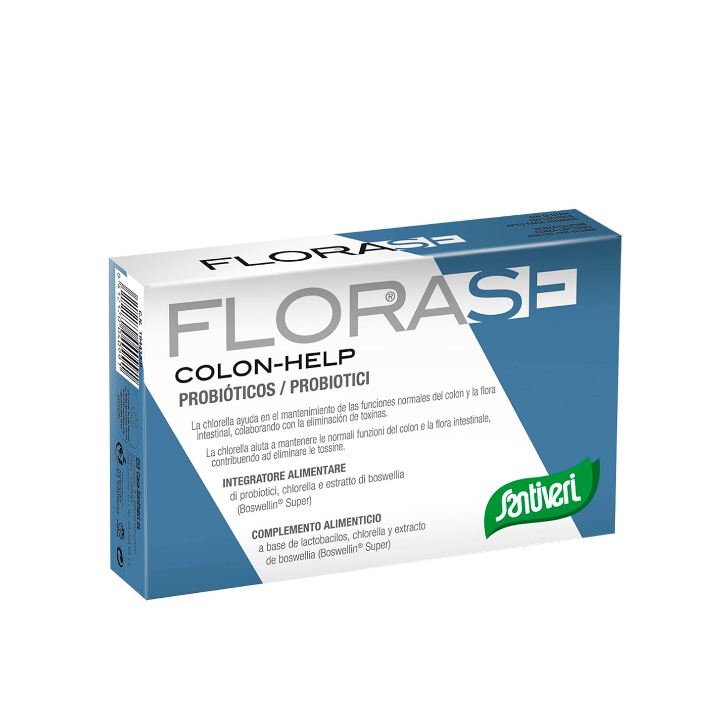 SANTIVERI - FLORASE COLON-HELP 40 capsule - Integratore Alimentare