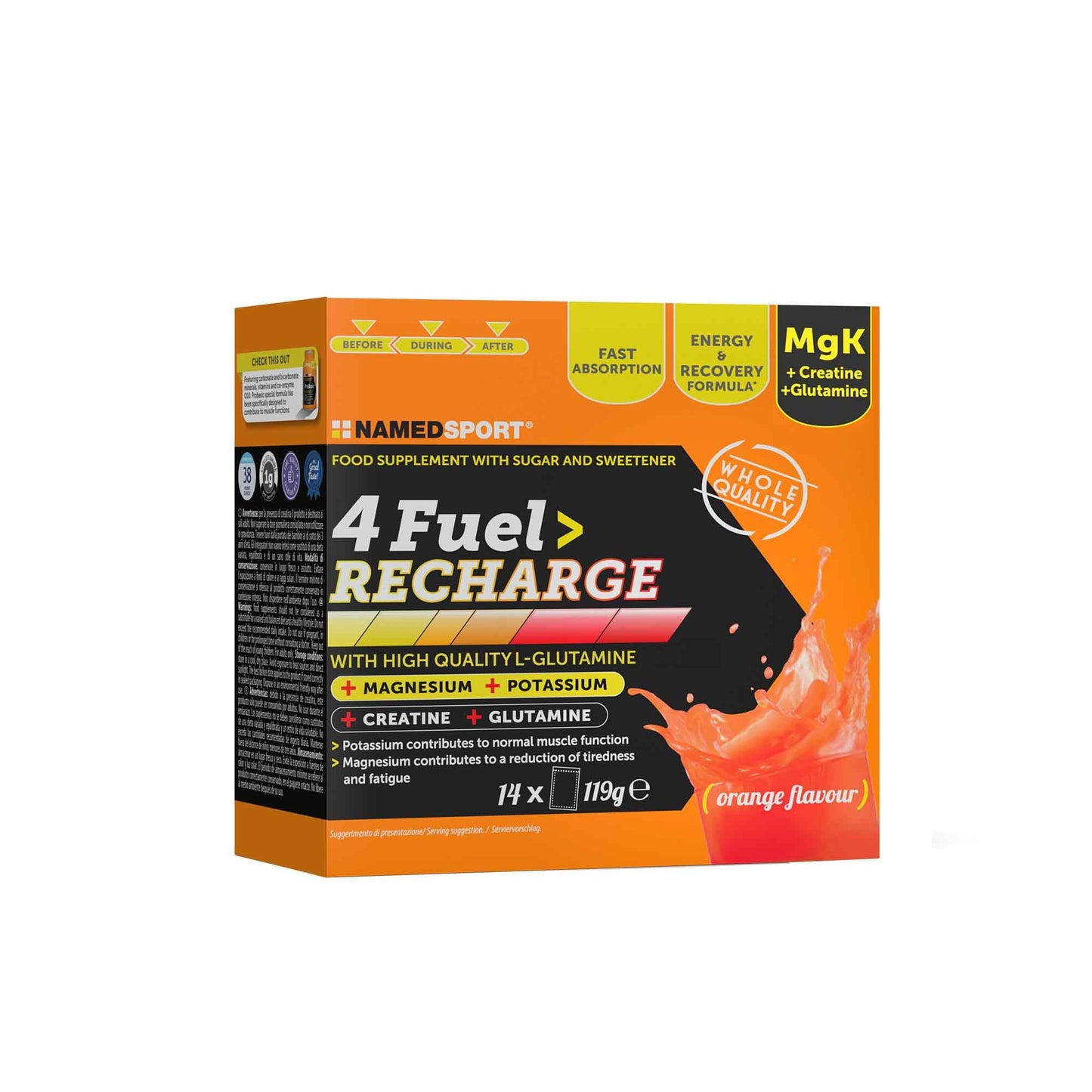 Named 4Fuel Recharge Prodotto Dopo la Prestazione Sportiva, 14 Bustine