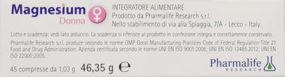 Pharmalife Magnesium Donna, 45 Compresse