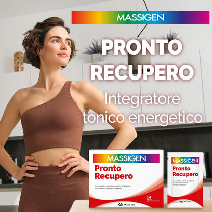 MASSIGEN Pronto Recupero Integratore Alimentare in Polvere - creatina, carnitina, arginina