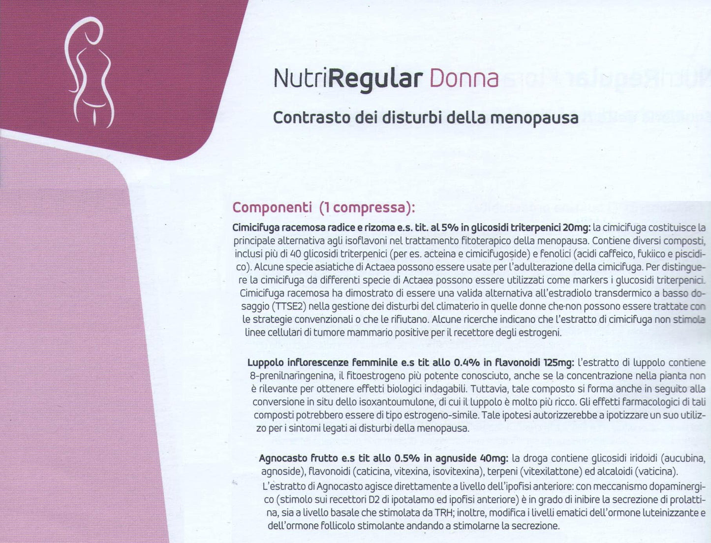Integratore per Menopausa, Ciclo e Squilibri, 60 cps - Favorisce il Rilassamento - Riduce Sbalzi Temperatura - Aiuta a controllare l’Aumento Peso e Umore - Cimicifuga, Agnocasto, Luppolo