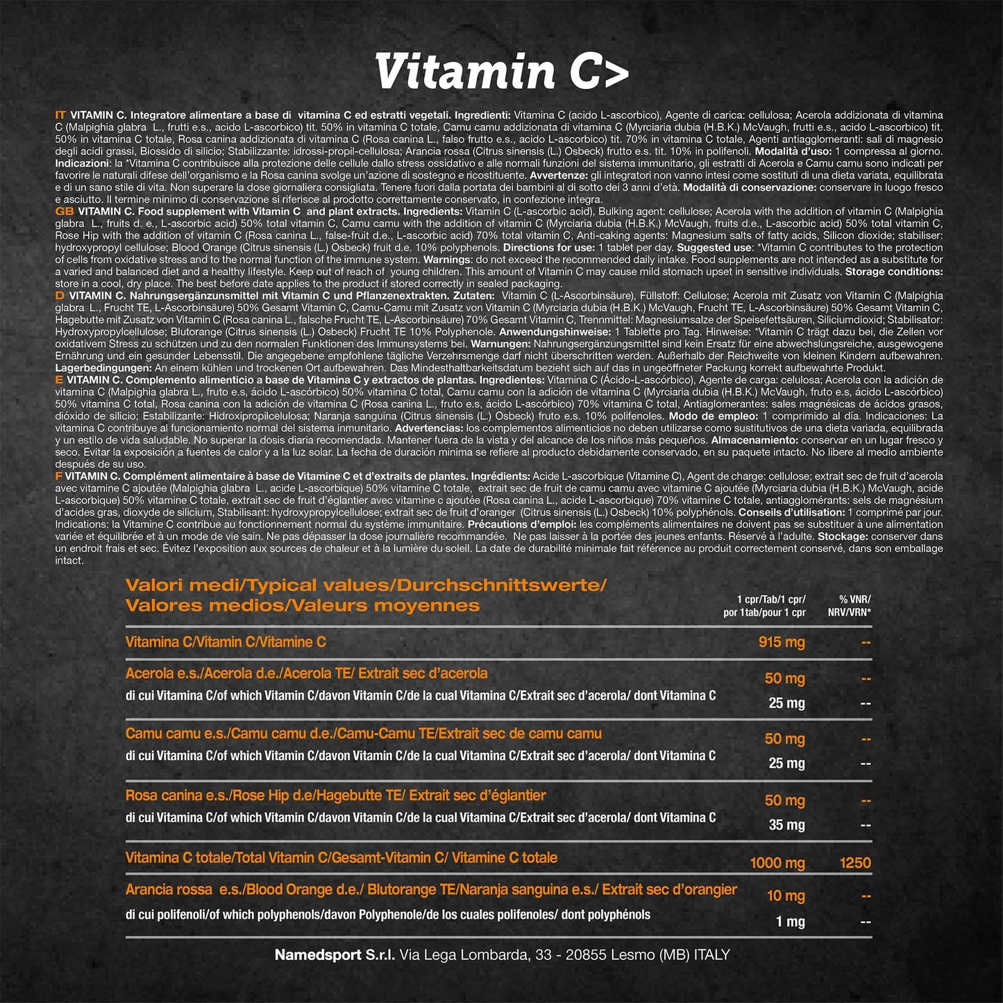 Named Integratore, Sport, Vitamine 90 compresse, 115,2g